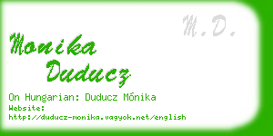 monika duducz business card