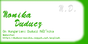 monika duducz business card